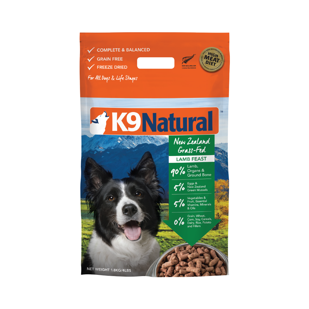 Lamb Feast Freeze Dried Dog Food K9 Natural Australia